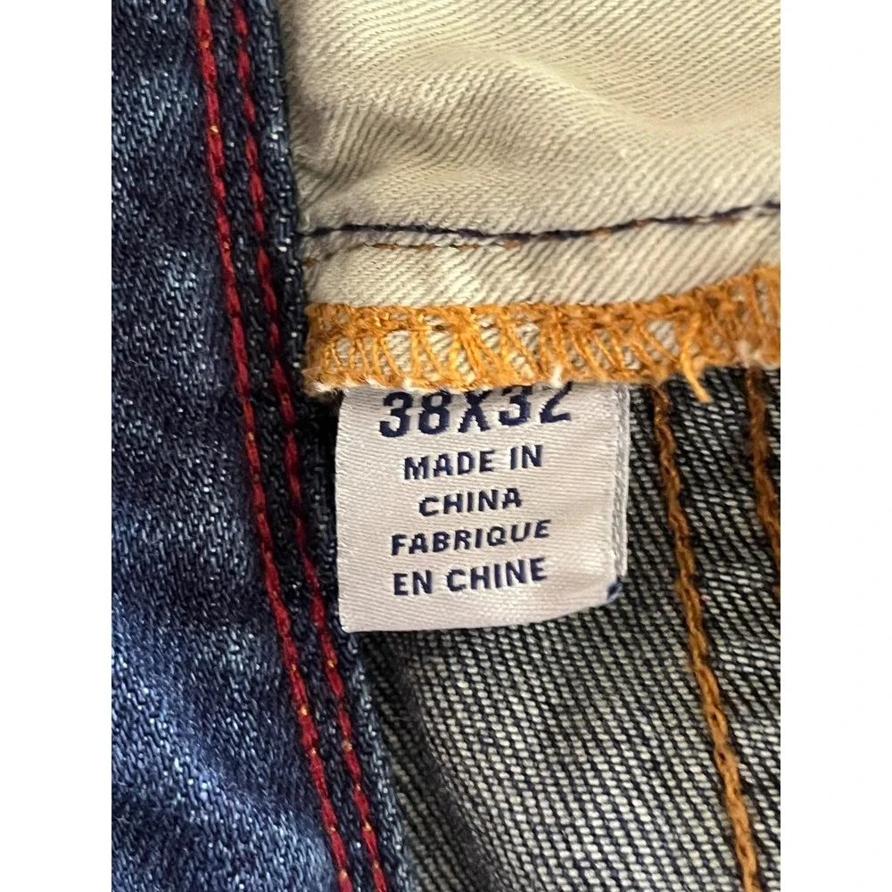 Tommy Bahama Mens Relaxed Straight Leg Jeans Medium Wash 38x32 (actual: 36x30)